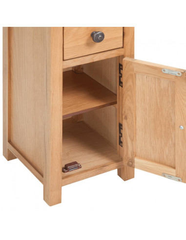 Armadietto per Angolo 26x26x94 cm in Massello di Rovere