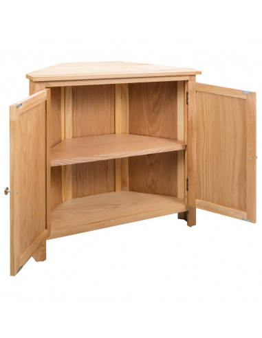 Armadietto ad Angolo 80x33,5x78 cm in Massello di Rovere