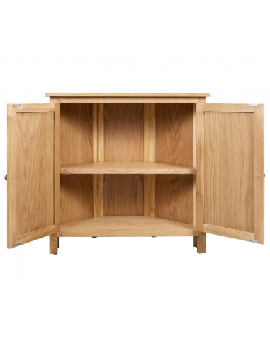 Armadietto ad Angolo 80x33,5x78 cm in Massello di Rovere