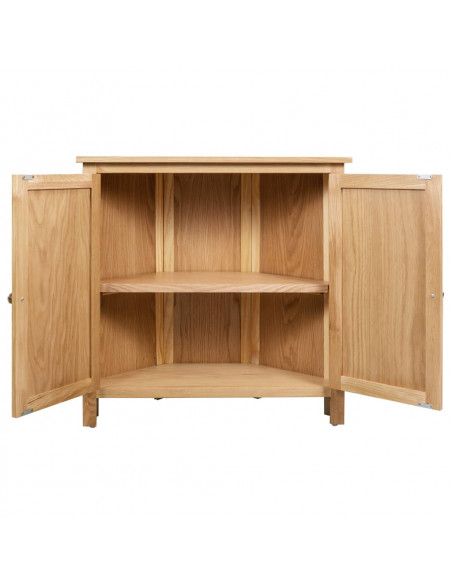 Armadietto ad Angolo 80x33,5x78 cm in Massello di Rovere