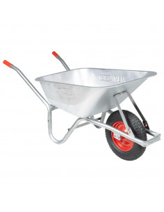 Carriola 90 L 150 kg in Acciaio Zincato e Plastica