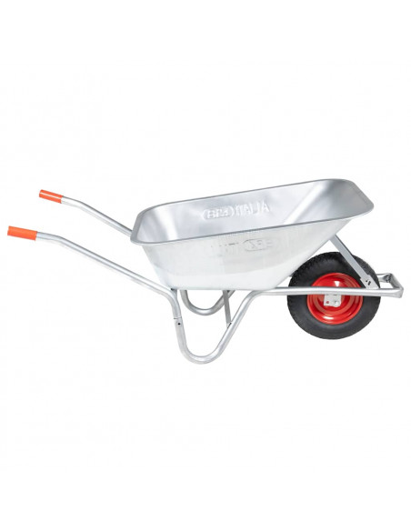 Carriola 90 L 150 kg in Acciaio Zincato e Plastica