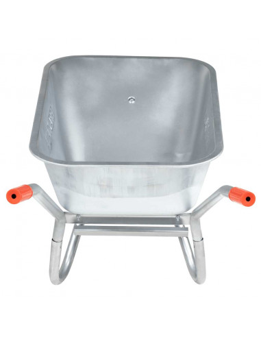 Carriola 90 L 150 kg in Acciaio Zincato e Plastica