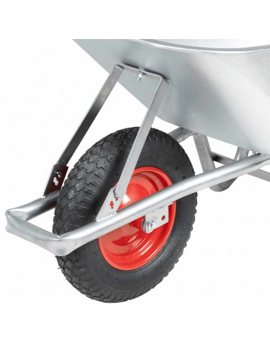 Carriola 90 L 150 kg in Acciaio Zincato e Plastica