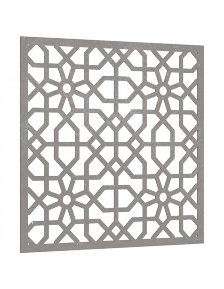 Decorazione Muro da Giardino 55x55 cm Moresco Acciaio Corten