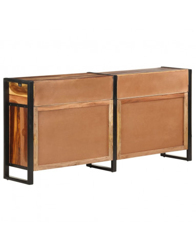 Credenza 172x35x80 cm in Legno di Acacia con Finitura Miele