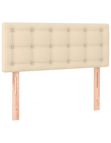 Giroletto a Molle con Materasso Crema 90x200 cm inTessuto