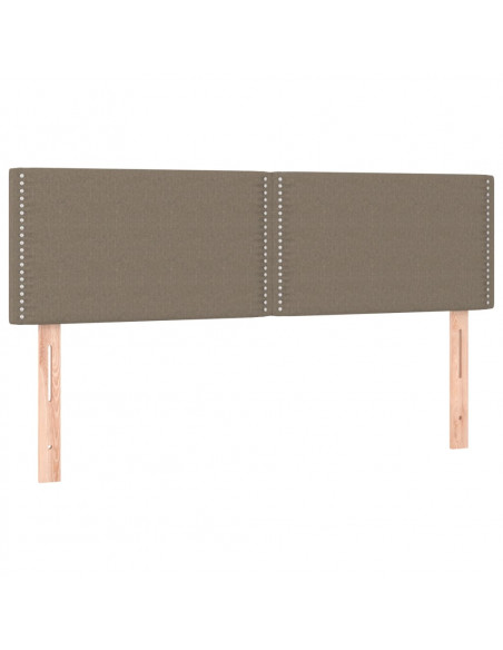 Giroletto a Molle con Materasso Tortora 140x200 cm in Tessuto