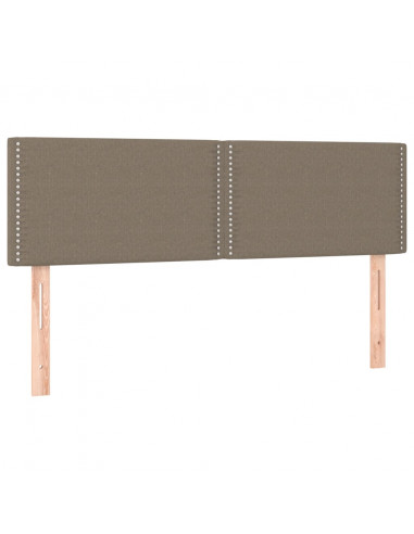 Giroletto a Molle con Materasso Tortora 140x200 cm in Tessuto