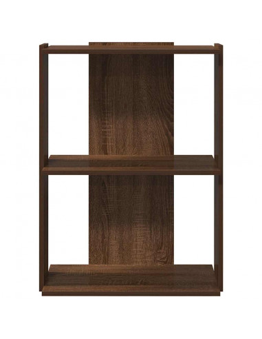 Libreria 3 Ripiani Rovere Marrone 60x30x80 cm Legno Multistrato
