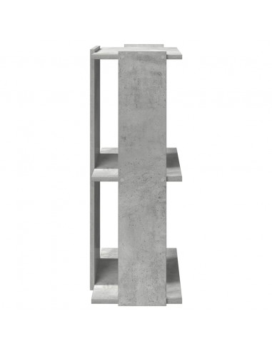 Libreria 3 Ripiani Grigio Cemento 60x30x80 cm Multistrato