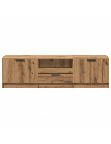 Mobile Porta TV Rovere Artigianale 140x35x40 cm in Truciolato