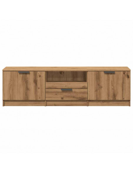 Mobile Porta TV Rovere Artigianale 140x35x40 cm in Truciolato