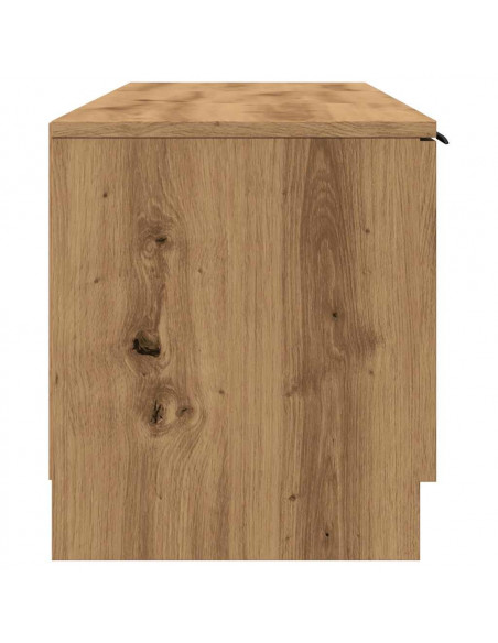 Mobile Porta TV Rovere Artigianale 140x35x40 cm in Truciolato
