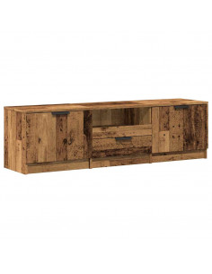 Mobile Porta TV in Legno Vecchio 140x35x40 cm in Truciolato