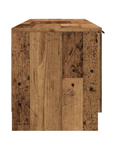 Mobile Porta TV in Legno Vecchio 140x35x40 cm in Truciolato