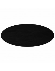 Piano Tavolo Marrone Scuro 140x60x4 cm in Rovere Massello Ovale