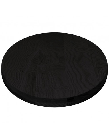 Piano Tavolo Marrone Scuro 140x60x4 cm in Rovere Massello Ovale