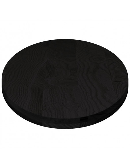 Piano Tavolo Marrone Scuro 140x60x4 cm in Rovere Massello Ovale