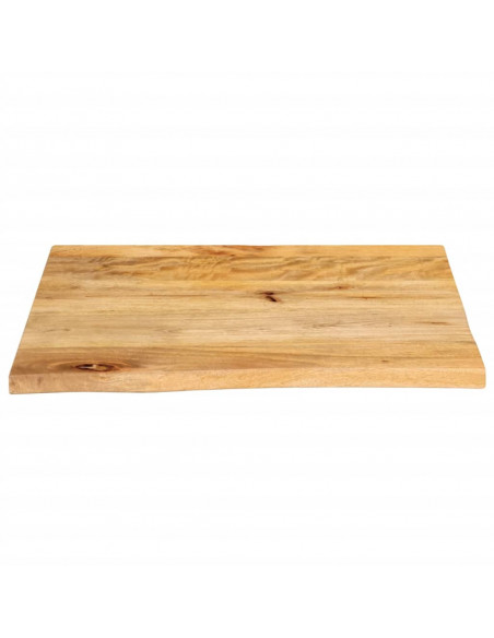 Piano Tavolo Bordi Vivi 60x60x2,5 cm in Legno Massello di Mango