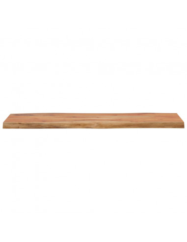 Piano Tavolo 90x40x2,5 cm Rettangolare Legno Acacia Bordi Vivi