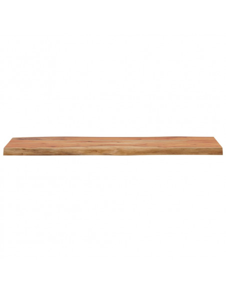 Piano Tavolo 90x40x2,5 cm Rettangolare Legno Acacia Bordi Vivi