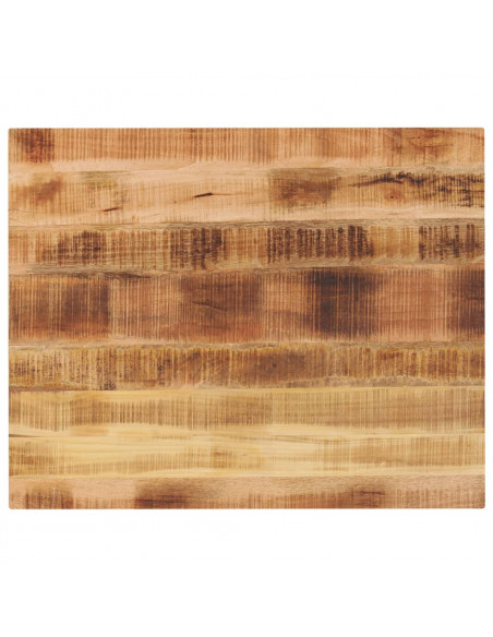 Piano per Tavolo 90x80x3,8 cm Rettangolare Legno Mango Grezzo