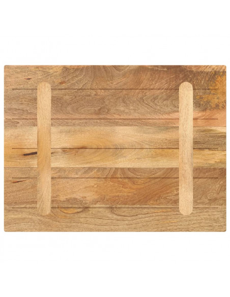 Piano per Tavolo 90x70x2,5 cm Rettangolare Legno Massello Mango