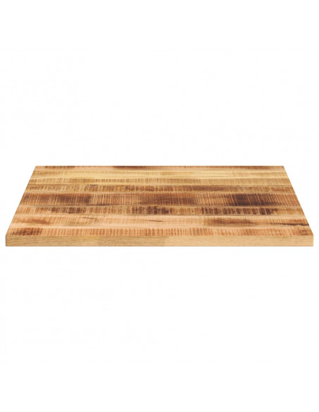 Piano per Tavolo 80x80x3,8 cm Quadrato Legno di Mango Grezzo