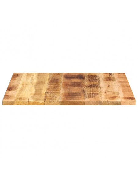 Piano per Tavolo 80x80x3,8 cm Quadrato Legno di Mango Grezzo
