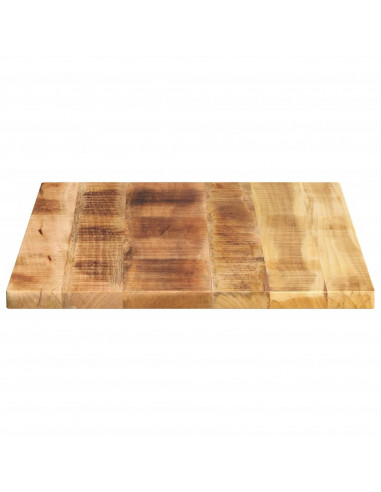 Piano per Tavolo 80x70x3,8 cm Rettangolare Legno Mango Grezzo