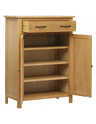 Scarpiera 76x37x105 cm in Legno Massello di Rovere