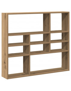 Scaffale a Parete Rovere Artigianale 90x16x78 cm Truciolato