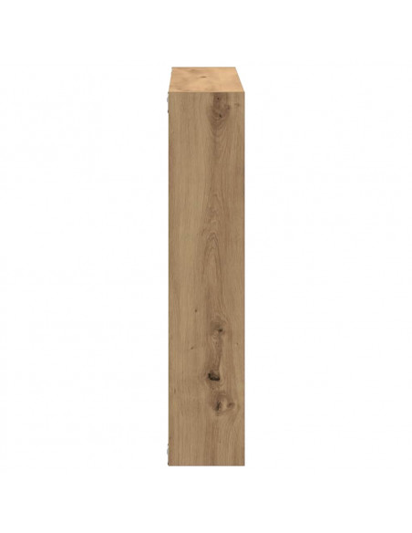 Scaffale a Parete Rovere Artigianale 90x16x78 cm Truciolato