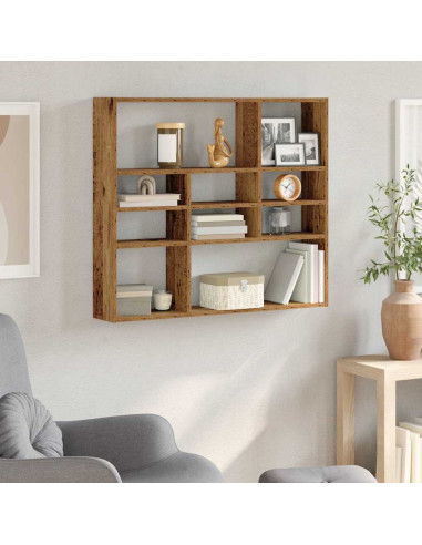 Scaffale a Parete Legno Vecchio 90x16x78 cm Legno Multistrato