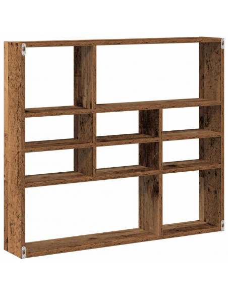 Scaffale a Parete Legno Vecchio 90x16x78 cm Legno Multistrato