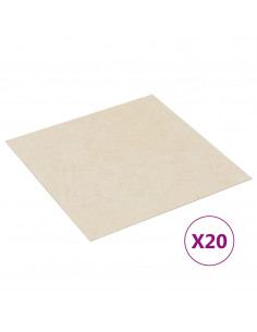 Listoni per Pavimenti Autoadesivi 20 pz in PVC 1,86 m² Beige