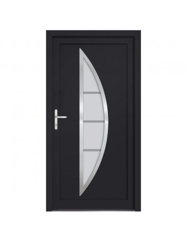 Porta Ingresso Antracite 98x200 cm in PVC