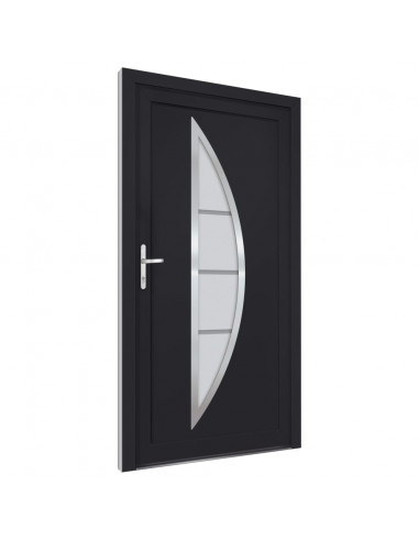 Porta Ingresso Antracite 98x200 cm in PVC