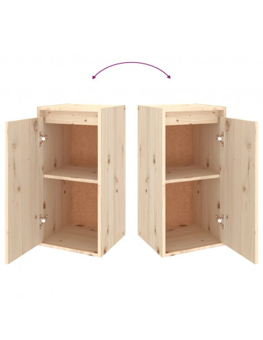 Mobili Porta TV 2 pz in Legno Massello di Pino