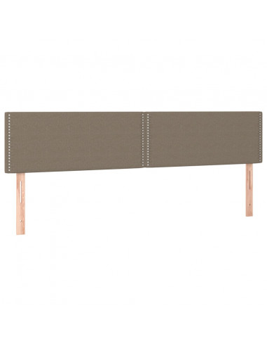 Giroletto a Molle con Materasso Tortora 200x200 cm in Tessuto