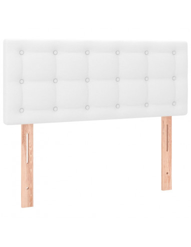 Giroletto a Molle con Materasso Bianco 90x190 cm in Similpelle