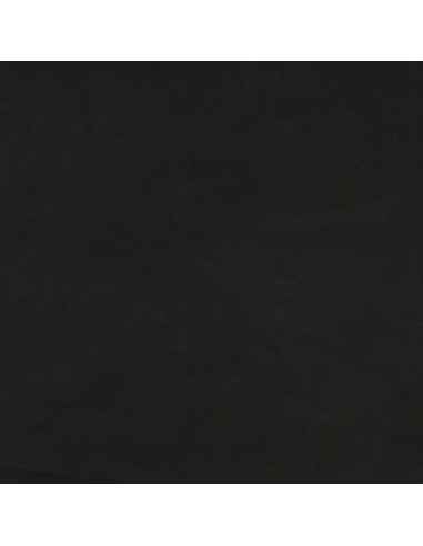 Giroletto con Testiera Nero 140x200 cm in Velluto