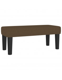 Giroletto a Molle con Materasso Marrone Scuro 90x200 cm Tessuto 2