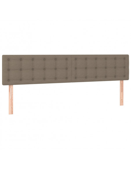 Giroletto a Molle con Materasso Tortora 160x200 cm in Tessuto