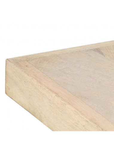 Tavolo da Pranzo 180x90x76 cm in Massello di Mango Sbiancato