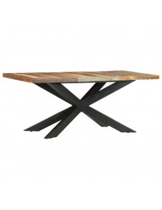 Tavolo da Pranzo 180x90x76 cm in Legno Massello di Recupero