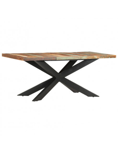 Tavolo da Pranzo 180x90x76 cm in Legno Massello di Recupero