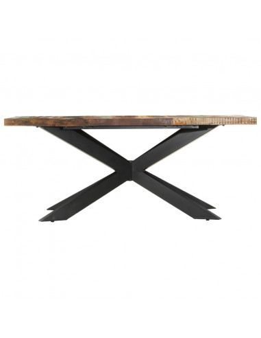 Tavolo da Pranzo 180x90x76 cm in Legno Massello di Recupero