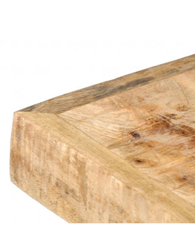 Tavolo da Pranzo 180x90x76 cm in Legno Massello di Mango Grezzo